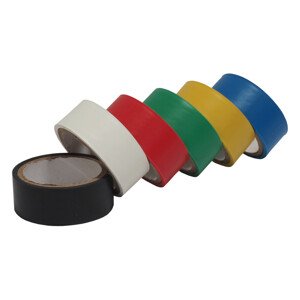 TOPTRADE páska elektroizolační, barevná, 19 x 0,13 mm x 3 m, set 6 ks (TOPTRADE páska elektroizolační, barevná, 19 x 0,13 mm x 3 m, set 6 ks)