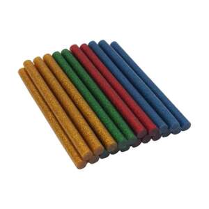 TOPTRADE lepidlo tavné, 4 barvy se třpytkou - červená, žlutá, modrá, zelená 7,5 x 100mm, 20 ks (TOPTRADE lepidlo tavné, 4 barvy se třpytkou - červená, žlutá, modrá, zelená 7,5 x 100mm, 20 ks)