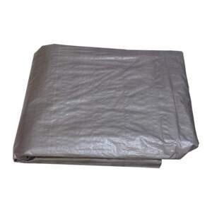 TOPTRADE plachta krycí, stříbrná, s kovovými oky, 2 x 5 m, 100 g / m2 (TOPTRADE plachta krycí, stříbrná, s kovovými oky, 2 x 5 m, 100 g / m2)