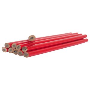 TOPTRADE tužka tesařská, červená, v dóze, sada 50 ks, 180 mm (TOPTRADE tužka tesařská, červená, v dóze, sada 50 ks, 180 mm)