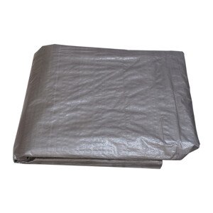 TOPTRADE plachta krycí, stříbrná, s kovovými oky, 10 x 15 m, 100 g / m2 (TOPTRADE plachta krycí, stříbrná, s kovovými oky, 10 x 15 m, 100 g / m2)
