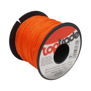 TOPTRADE šňůra zednická PE, O 1,7 mm / 50 m, oranžová (TOPTRADE šňůra zednická PE, O 1,7 mm / 50 m, oranžová)