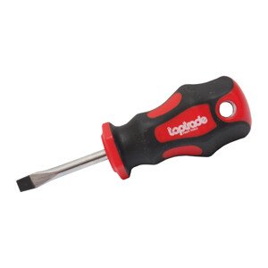 TOPTRADE šroubovák plochý, krátký, magnetický, S2, 6 x 38 mm (TOPTRADE šroubovák plochý, krátký, magnetický, S2, 6 x 38 mm)