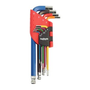 TOPTRADE sada inbus, 9 ks, Cr-V, 1,5 – 10 mm, profi (TOPTRADE sada inbus, 9 ks, Cr-V, 1,5 – 10 mm, profi)
