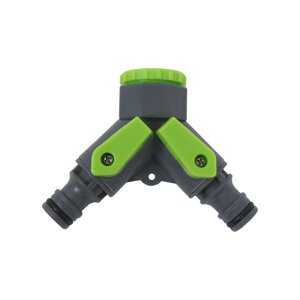TOPTRADE rozdvojka s ventily, 3/4“ na 2 rychlospojky (TOPTRADE rozdvojka s ventily, 3/4“ na 2 rychlospojky)