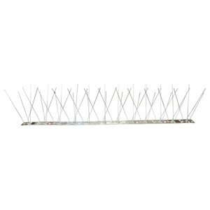 TOPTRADE zábrana proti ptákům, kovová, 48 hrotů, 50 cm (TOPTRADE zábrana proti ptákům, kovová, 48 hrotů, 50 cm)