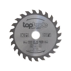 TOPTRADE kotouč pilový, na dřevo, s SK plátky, 24 zubů, 125 x 1,8 x 22,2/20/16 mm (TOPTRADE kotouč pilový, na dřevo, s SK plátky, 24 zubů, 125 x 1,8 x 22,2/20/16 mm)