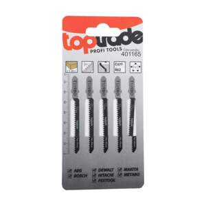 TOPTRADE list pilový, pro přímočarou pilu, sada 5 ks, T119BO, 76 mm, dřevo (TOPTRADE list pilový, pro přímočarou pilu, sada 5 ks, T119BO, 76 mm, dřevo)