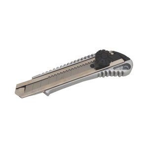 TOPTRADE nůž odlamovací, celokovový, šroubová aretace, 18 mm, profi (TOPTRADE nůž odlamovací, celokovový, šroubová aretace, 18 mm, profi)