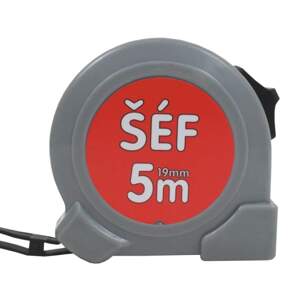 TOPTRADE metr svinovací, „ŠÉF“, jednobrzdový, 19 mm x 5 m (TOPTRADE metr svinovací, „ŠÉF“, jednobrzdový, 19 mm x 5 m)