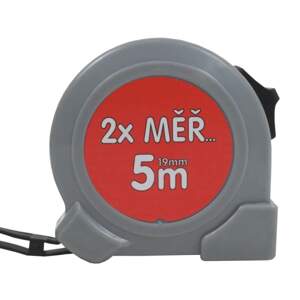 TOPTRADE metr svinovací, „2x MĚŘ...“, jednobrzdový, 19 mm x 5 m (TOPTRADE metr svinovací, „2x MĚŘ...“, jednobrzdový, 19 mm x 5 m)