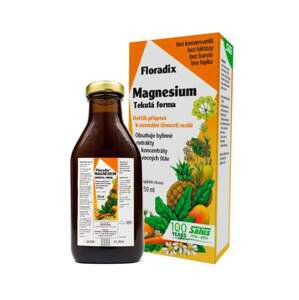 Salus Floradix Magnesium 250 ml (Floradix Magnesium je přípravek z přírodních surovin k doplnění hořčíku.)