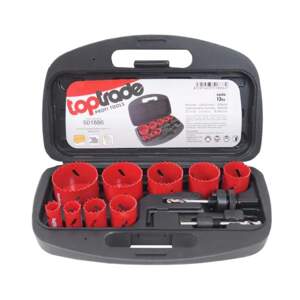 TOPTRADE korunky vykružovací, BiMetal, sada 13 ks (TOPTRADE korunky vykružovací, BiMetal, sada 13 ks)