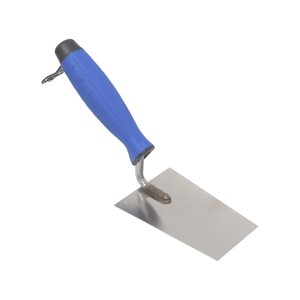 TOPTRADE lžíce zednická, nerezový plech, pogumovaná rukojeť, 120 x 80 mm (TOPTRADE lžíce zednická, nerezový plech, pogumovaná rukojeť, 120 x 80 mm)