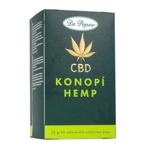 Konopný čaj s CBD 4%, 30 g (Zapomeňte na stres a užijte si chvilku klidu a pohody s konopným čajem od Dr. Popova.)