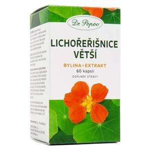 Lichořeřišnice větší (bylina + extrakt), 60 kapslí (Pro zdravé močové a dýchací cesty, dvojí účinek (tradiční bylina a její extrakt).)