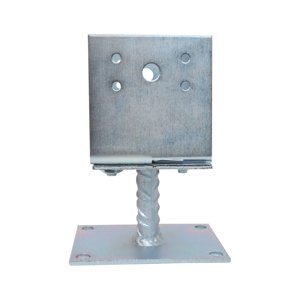 TOPTRADE patka kotevní, stavitelná, na šrouby,80 - 150 mm x 90 mm, pozinkovaná (TOPTRADE patka kotevní, stavitelná, na šrouby,80 - 150 mm x 90 mm, pozinkovaná)