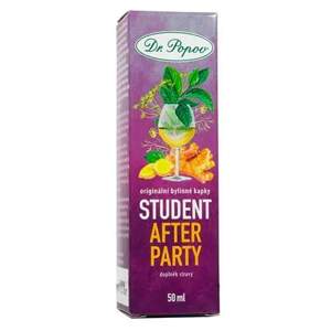 STUDENT After party, bylinné kapky, 50 ml (Po probdělé noci tě postaví na nohy. Doplněk stravy.)