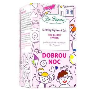 Dobrou noc, dětský bylinný čaj, 30 g (Dětský čaj pro klidný spánek (krabička pro děti na dokreslení).)