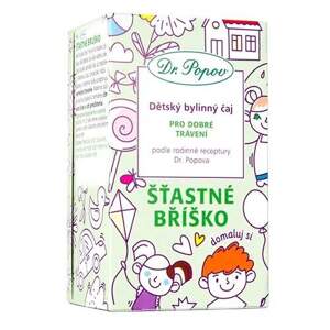 Šťastné bříško, dětský bylinný čaj, 30 g (Dětský čaj pro dobré trávení (krabička pro děti na dokreslení).)