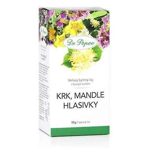 Krk, mandle, hlasivky, sypaný čaj, 50 g (Pro zdravé dýchací cesty a na podporu přirozené imunity (díky lipovému květu).)
