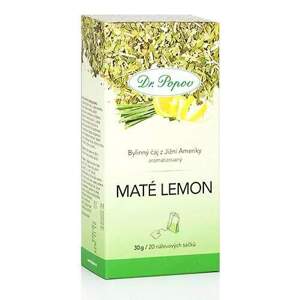 Maté lemon, bylinný čaj, 30 g (Povzbuzující čaj v porcované podobě, s osvěžující citronovou příchutí.)