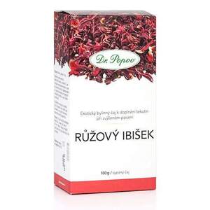 Růžový ibišek, bylinný čaj, 100 g (Pro doplnění tekutin a solí při zvýšeném pocení, velmi osvěžující (např. při vnitřním přehřátí).)