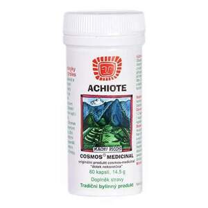 Achiote, 60 kapslí (Achiote. Doplněk stravy. Výhradně bylinný produkt. 60 kapslí, 14,5 g. Pestrá strava a zdravý životní styl. Správné stravovací návyky.)