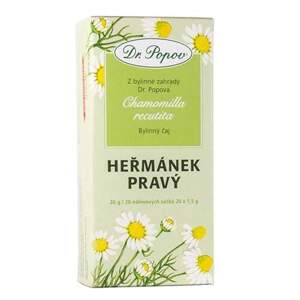 Heřmánek pravý květ, 30 g (20 x 1,5 g) (Zklidňuje žaludek i střeva, navozuje pozitivní náladu a dobrý spánek.)