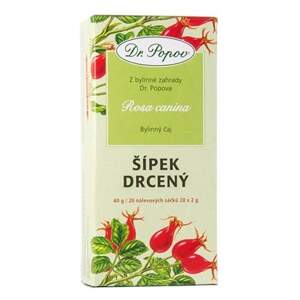 Šípek drcený, 40 g (20 x 2 g) (Bohatý zdroj vitamínu C, pro podporu imunity a dýchacích cest.)