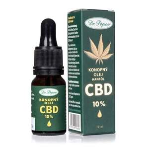 Konopný olej s CBD 10 %, 10 ml  (Pro kardiovaskulární soustavu, svaly, klouby, imunitu, pokožku a správnou hladinu glukózy v krvi a cholesterolu.)