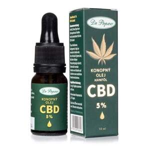 Konopný olej s CBD 5 %, 10 ml (Pro kardiovaskulární soustavu, svaly, klouby, imunitu, pokožku a správnou hladinu glukózy v krvi a cholesterolu.)