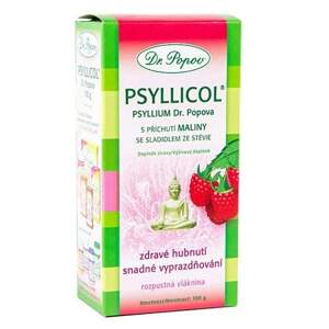 Psyllicol® s příchutí maliny, 100 g (Pro zdravé zažívání a dobré vyprazdňování. Vláknina Psyllium Dr. Popova s příchutí maliny.)