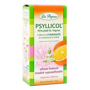 Psyllicol® s příchutí pomeranče, 100 g (Pro zdravé zažívání a dobré vyprazdňování. Vláknina Psyllium Dr. Popova s příchutí pomeranče.)