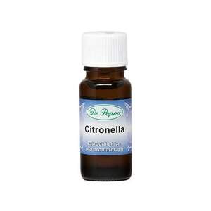 Citronella silice, 10 ml (Posiluje a vyrovnává organismus. Působí proti bolestem hlavy. Odpuzuje hmyz. Má antiseptické a antirevmatické účinky.)