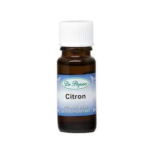 Citronová silice, 10 ml (Má osvěžující účinky (po duševní námaze). Působí při bolestech hlavy, pomáhá při infekci dýchacích cest. Snižuje krevní tlak. V koupeli působí příznivě na pleť.)