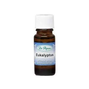 Eukalyptová silice, 10 ml (Jeden z nejúčinnějších éterických olejů při všech dýchacích potížích. Čistí vzduch (má vynikající antiseptické účinky). V koupeli prokrvuje pokožku a zmírňuje bolesti svalů a kloubů.)