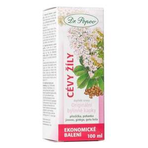 Cévy – žíly, originální bylinné kapky, 100 ml (Pro zdravou činnost cévní soustavy, čisté a pružné cévy a odstranění pocitu těžkých nohou (díky gotu kole). Doplněk stravy.)