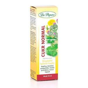 Cukr normal, originální bylinné kapky, 50 ml (Bylinné kapky Cukr normal pro správnou hladinu cukru v krvi (díky lopuchu a borůvce). Doplněk stravy.)