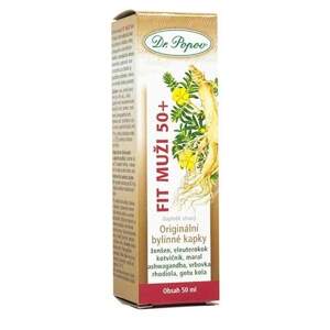 Fit muži 50+, originální bylinné kapky, 50 ml (Pro mužské zdraví, vitalitu a fyzickou i duševní výkonnost. Doplněk stravy.)