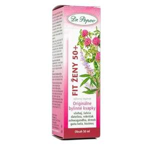 Fit ženy 50+, originální bylinné kapky, 50 ml (Pro podporu vitality, omlazení (díky ženšenu) a dosažení hormonální rovnováhy. Doplněk stravy)
