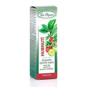 Hubnutí, originální bylinné kapky, 50 ml (Pro zdravé a účinné hubnutí a udržení optimální váhy (díky maté, pýru, garcinii). Doplněk stravy.)