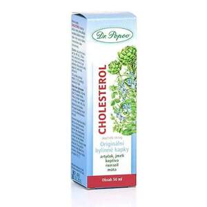 Cholesterol, originální bylinné kapky, 50 ml (Pro zdravou hladinu krevních tuků (díky jmelí a artyčoku). Doplněk stravy.)