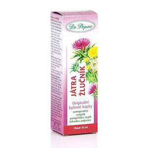 Játra – žlučník, originální bylinné kapky, 50 ml (Pro správnou činnost jater, žlučníku a jejich detoxikaci (díky ostropestřci a artyčoku). Doplněk stravy.)