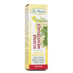 Klidná menstruace, originální bylinné kapky, 50 ml (Pro pohodový průběh menstruace, (před) menstruační zdraví a komfort. Doplněk stravy.)