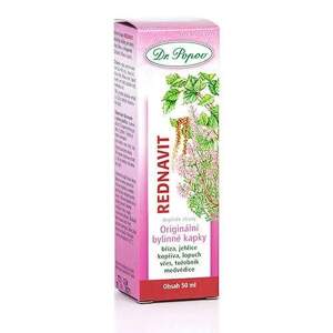 Rednavit, originální bylinné kapky, 50 ml (Pro dobrý stav kloubů a chrupavek (díky tužebníku a lopuchu). Doplněk stravy.)