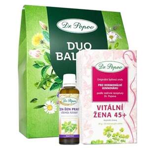 DUO Balíček VITÁLNÍ ŽENA 45+ (Dárkový balíček pro podporu vitální energie a radosti ze života.)
