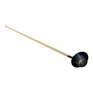 TOPTRADE naběračka ocelová, O 235 mm,  s násadou 160 cm (TOPTRADE naběračka ocelová, O 235 mm,  s násadou 160 cm)