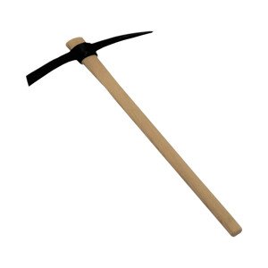 TOPTRADE krumpáč 2500 g, černý lak, s dřevěnou násadou (TOPTRADE krumpáč 2500 g, černý lak, s dřevěnou násadou)