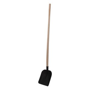 TOPTRADE lopata ocelová, standard, černý lak,  s prohlou násadou (TOPTRADE lopata ocelová, standard, černý lak,  s prohlou násadou)